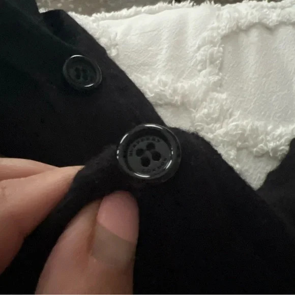 Burberry Black Cardigan Cashmere/wool Blend XS Women’s - Picture 9 of 9